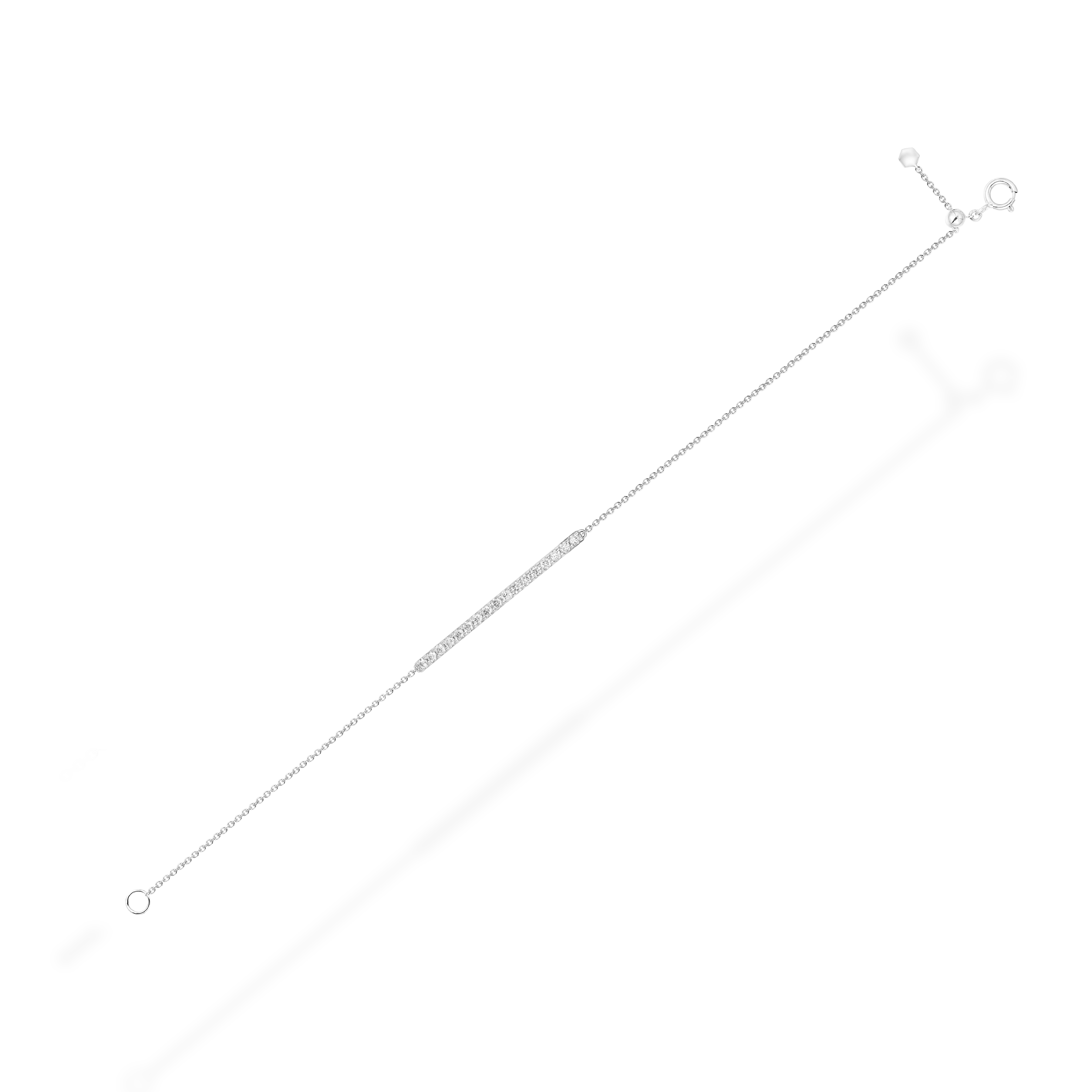 Diamond bar bracelet